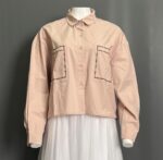 BWOO ATASAN LD 120 PB 53 BKK IMPORT BAHAN KATUN POPLINE VARIASI BORDIR SAKU DEPAN - Gambar 5