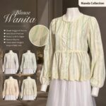 BYUS ATASAN LD 96 PB 58 BKK IMPORT BAHAN KATUN BORDIR SALUR POTONGAN BABY DOLL TANPA FURING NERAWANG