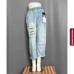 KULA KULOT BARREL BKK IMPORT BAHAN JEANS PREMIUM VARIASI BORDIR SAKU KIRI KANAN - Gambar 6