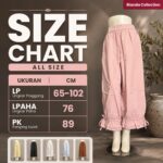 KOWI KULOT LP 65-102 LPAHA 76 PK 89 BKK IMPORT BAHAN KATUN VARIASI RUFFLE TALI SAKU KANAN KIRI - Gambar 7