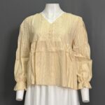BEPS ATASAN LD 115 PB 60 BKK IMPORT BAHAN KATUN BORDIR VARIASI BORDIR DAN KANCING TANPA FURING NERAWANG - Gambar 6