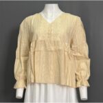 BEPS ATASAN LD 115 PB 60 BKK IMPORT BAHAN KATUN BORDIR VARIASI BORDIR DAN KANCING TANPA FURING NERAWANG - Gambar 5
