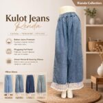 KTIK KULOT LP 64-96 LPAHA 74 PK 98 BKK IMPORT BAHAN JEANS PREMIUM VARIASI RENDA SAKU KIRI KANAN