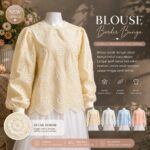 BLEN ATASAN LD 106 PB 58 BKK IMPORT BAHAN KATUN BORDIR TIMBUL FULL FURING
