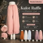 KJEB KULOT LP 72-100 LPAHA 90 PK 88 BKK IMPORT BAHAN SEMI SOFT JEANS VARIASI RUFFLE SAKU KIRI KANAN